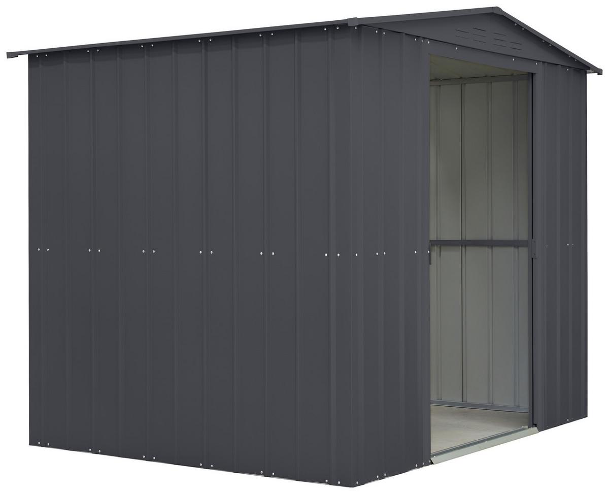 Gerätehaus Ohne Boden 245x198x185 Cm - Anthrazit, Basics, Metall (245/198/185cm)