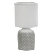 Tischleuchte 41-79886 - Weiß/Grau, Basics, Keramik/Textil (15/15/32cm)