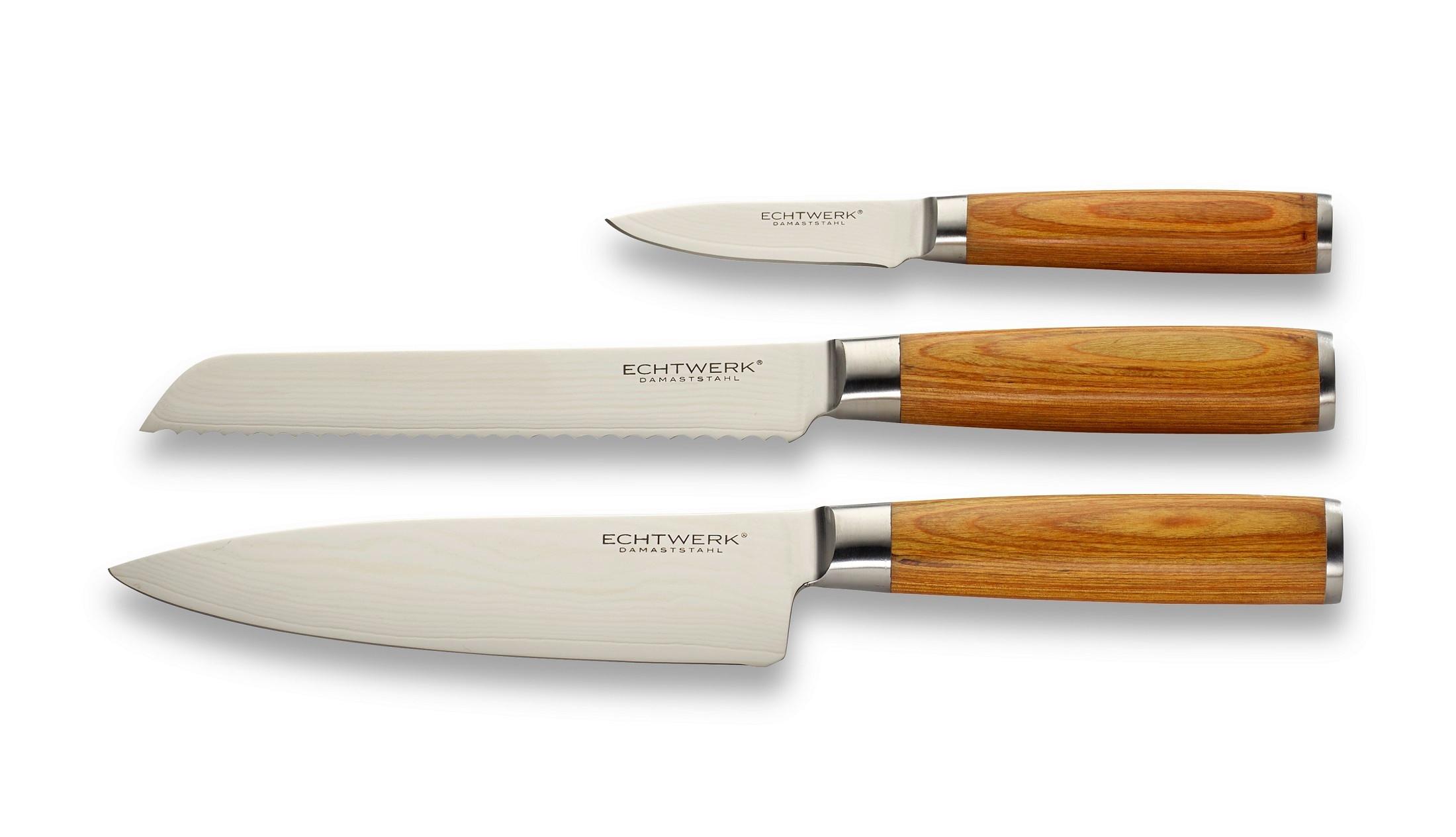 Késkészlet Damasztacél Késkészlet - fekete/ezüstszínű, Trend, fém - Echtwerk