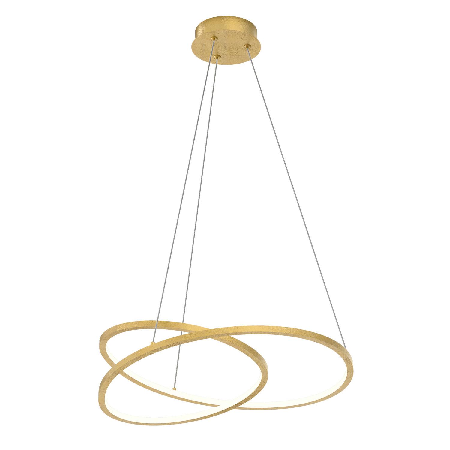 LED-Pendelleuchte Liberty Goldfarben L: 48cm 30w - Goldfarben, Design, Metall (48/48/150cm)