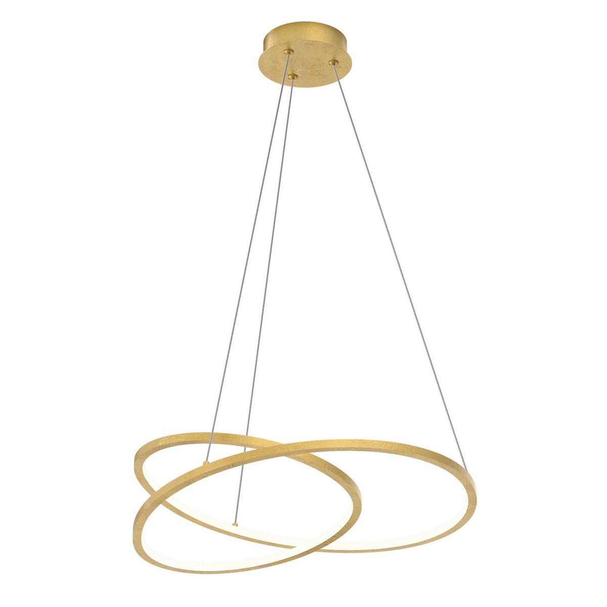 LED-Pendelleuchte Liberty Goldfarben L: 48cm 30w - Goldfarben, Design, Metall (48/48/150cm)