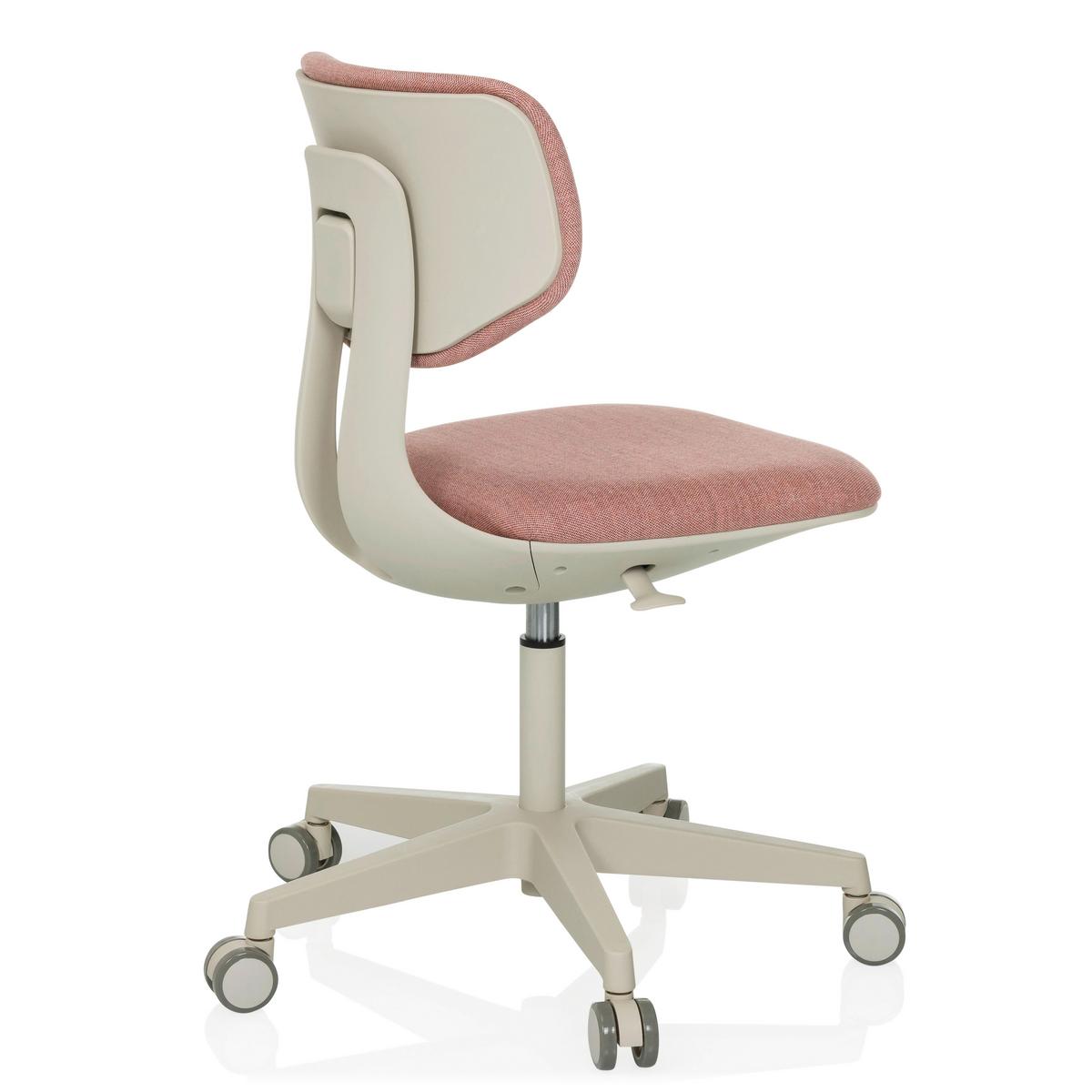 Jugenddrehstuhl Kid Classic Rosa B: 51 cm - Grauweiß/Rosa, MODERN, Kunststoff/Textil (51/72 - 87/51cm) - MID.YOU