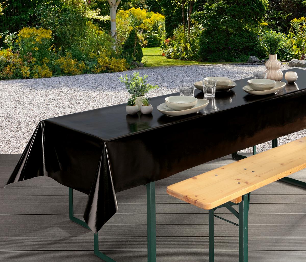 Tischdecke Party - Gelb/Rot, LIFESTYLE, Kunststoff (100/250cm)