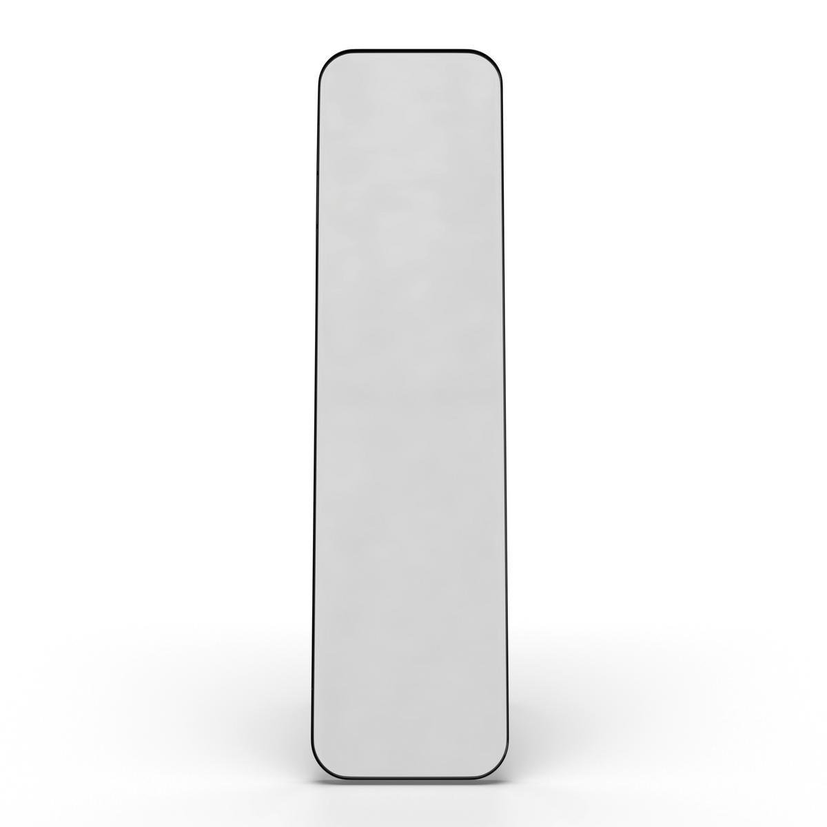 Zrkadlo LIV čierny rám - čierna, Modern, kov/sklo (41/154/68,5cm) - Bessagi Home