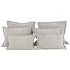 Zierkissenset Chenille Beige 6-Teilig - Beige, MODERN, Textil (70-50/60-25/10cm) - MID.YOU