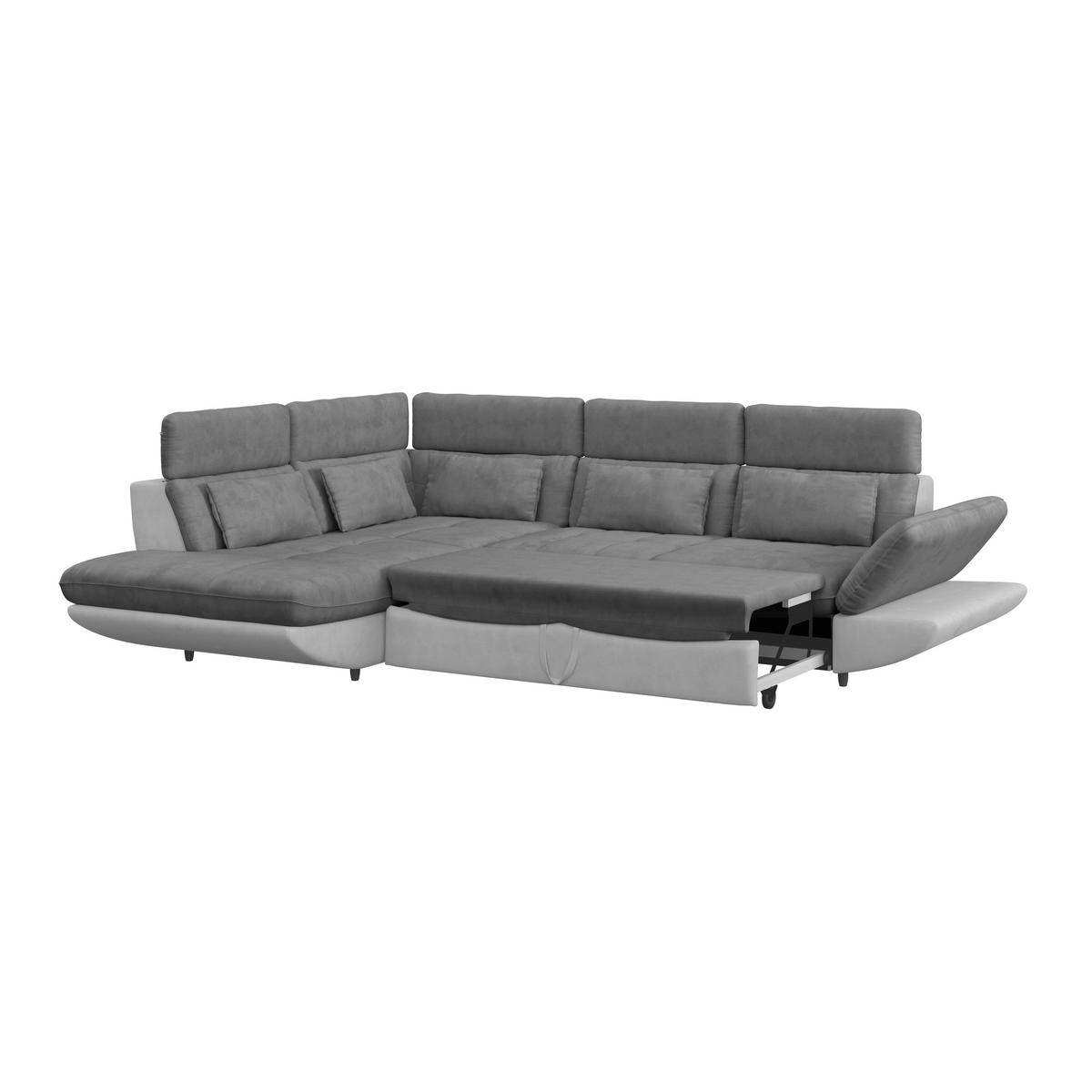 SEDACÍ SOUPRAVA PARK - černá/světle šedá, Moderní, textil/plast (311/233cm) - Luca Bessoni