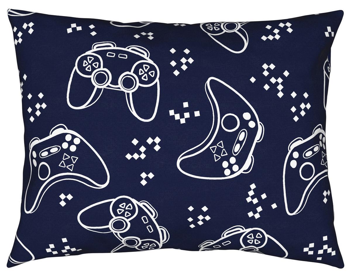 POSTEĽNÁ BIELIZEŇ PRE MLÁDEŽ GAMING -EXT- - modrá, textil (140/200cm) - Modern Living