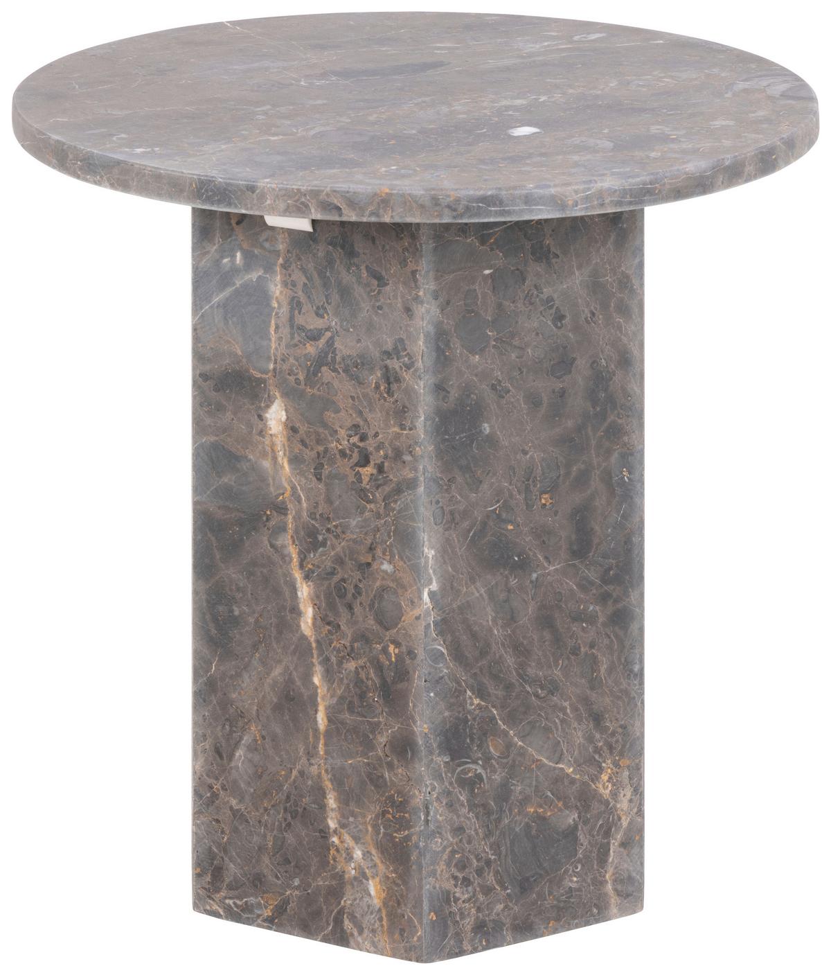 Kisasztal Naxos - barna, Design, kő (50/50/50cm) - MID.YOU