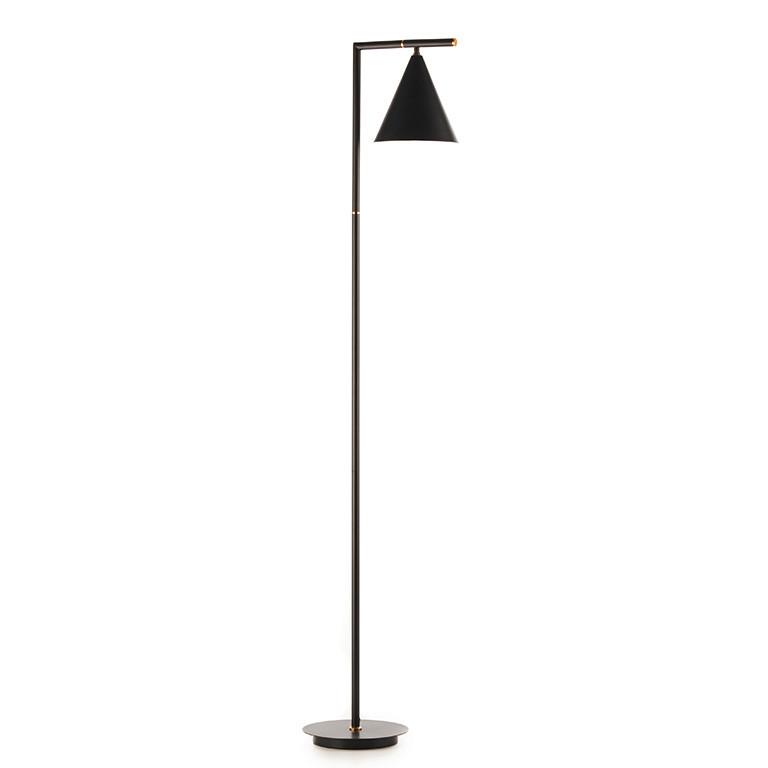 Stehleuchte 5042/Pt - Schwarz, Design, Metall (28/25/163cm)