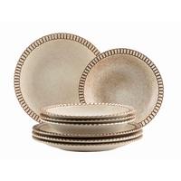 Tellerset 8-Teilig. Steinzeug, Beige - Beige, Basics, Keramik - Mäser