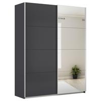 Schwebetürenschrank Feldkirch 181 Maxihöhe - Anthrazit/Silberfarben, MODERN, Holzwerkstoff (181/229/62cm)