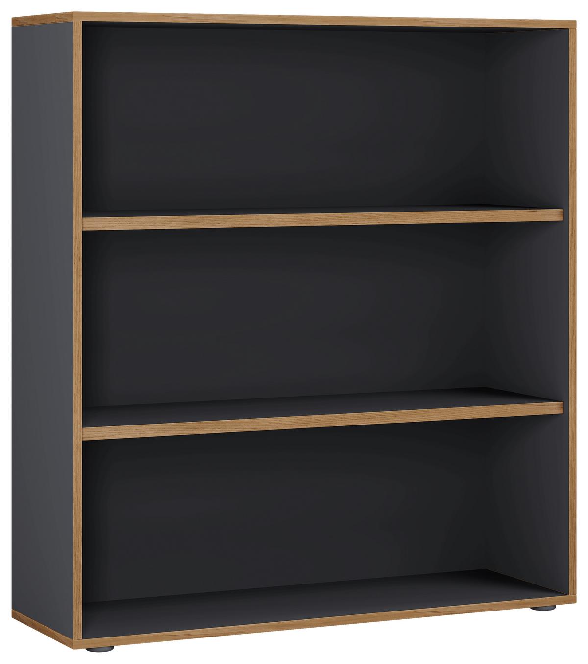 Regal Salia Anthrazit, Eiche B: 100 cm - Honigeiche/Anthrazit, Design, Holzwerkstoff (100/110/33cm) - MID.YOU
