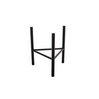 Blumenständer Almunium Schwarz BxHxT: 27x25x27 cm - Schwarz, Basics, Metall (27/25/27cm)