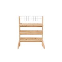 Gartenregal Kräuterregal L - Lärchefarben, Basics, Holz (80/95/50cm)