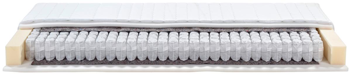 Taschenfederkernmatratze Rolly 90x200cm Mittelfest - Weiß, Textil (90/200cm) - Primatex