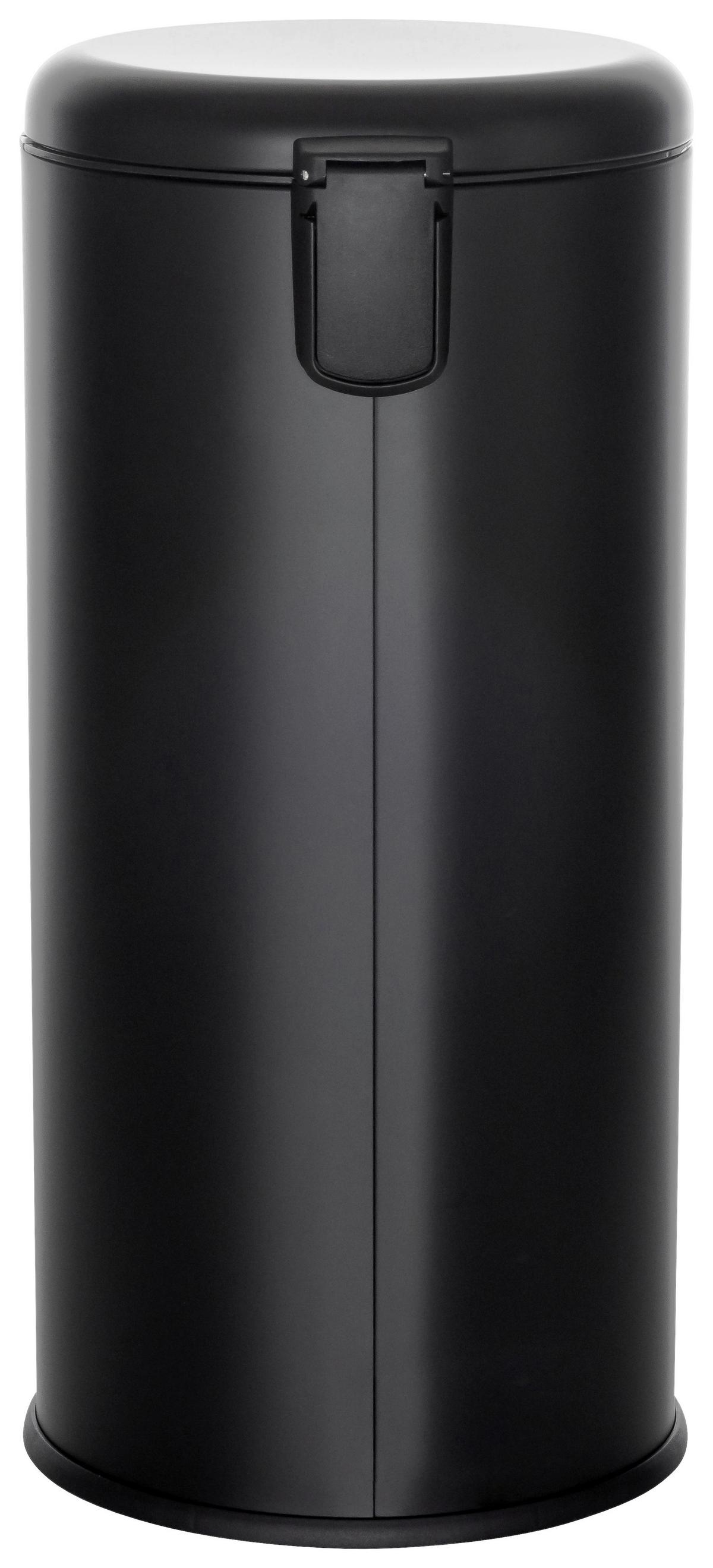 Abfallsammler Clean Step - Schwarz, Basics, Kunststoff/Metall (30/63,5/30cm) - MID.YOU