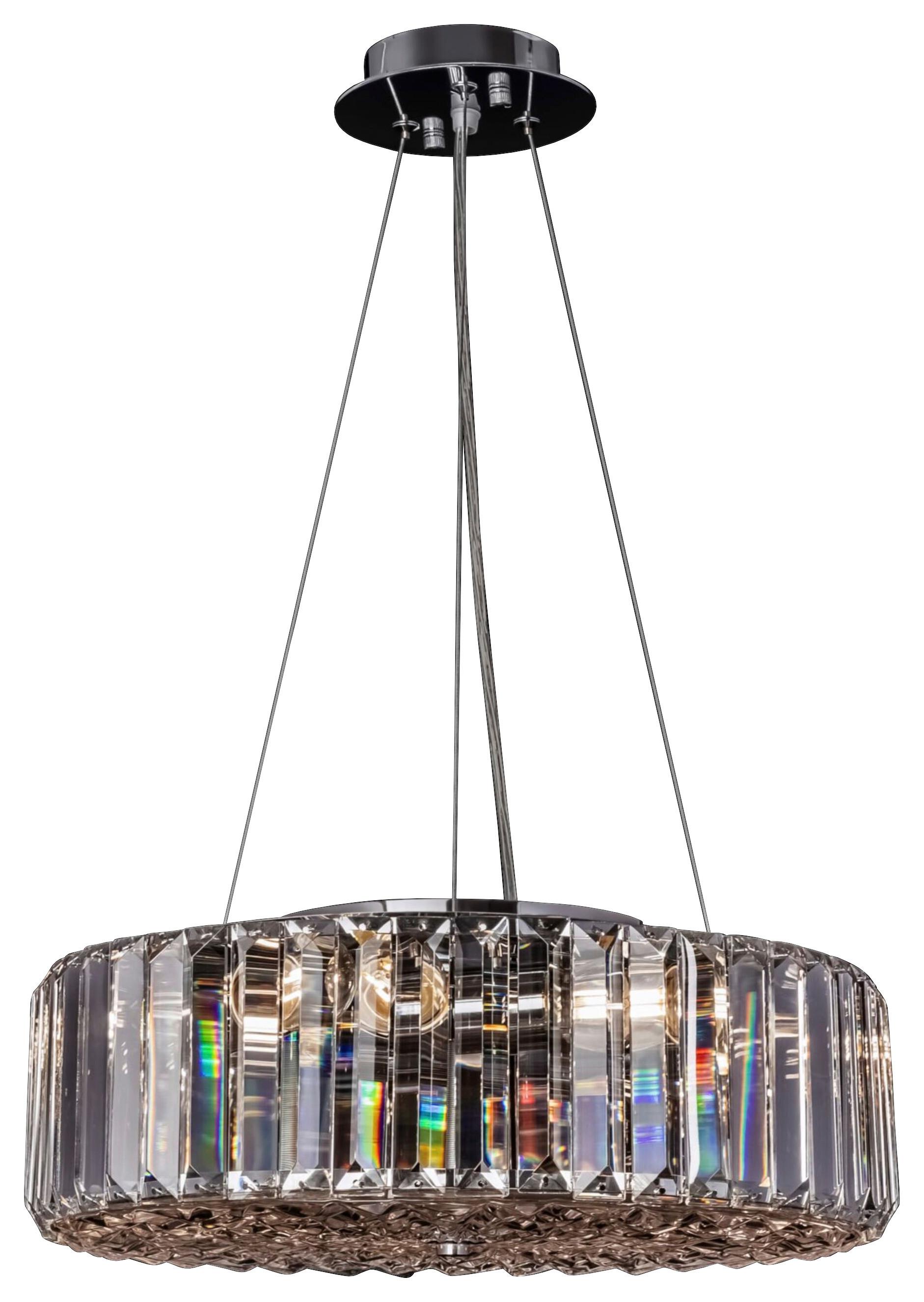 Hängeleuchte Recinto - Chromfarben, Basics, Glas/Metall (40/13,5cm) - MAYTONI