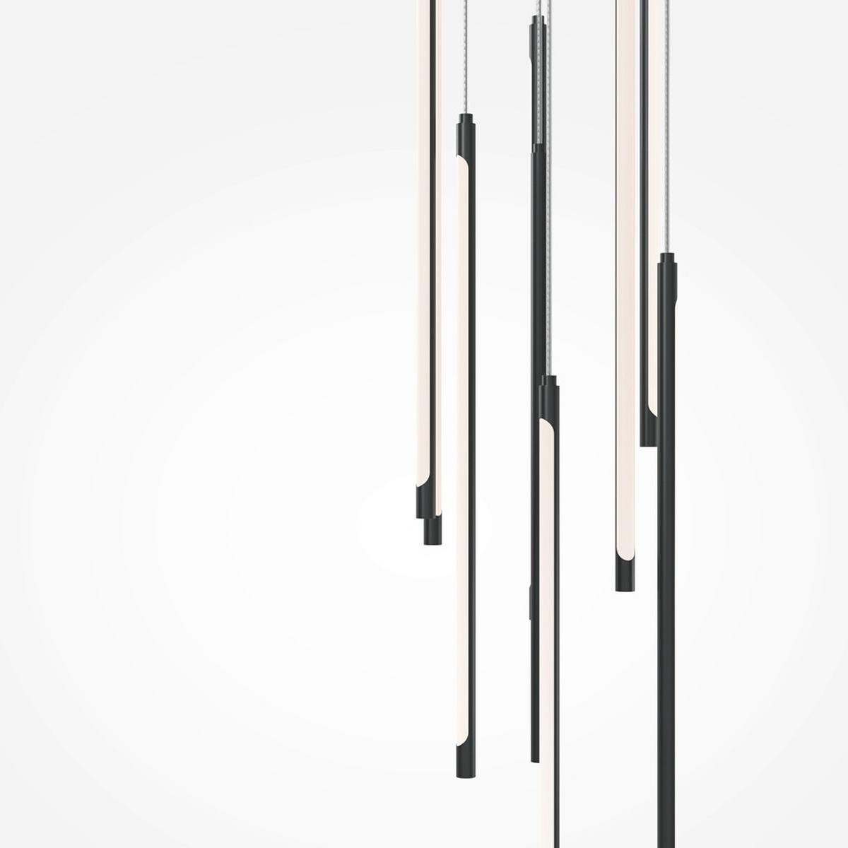 Pendelleuchte Light Stick - Schwarz, MODERN, Metall (35/57,5cm) - MAYTONI