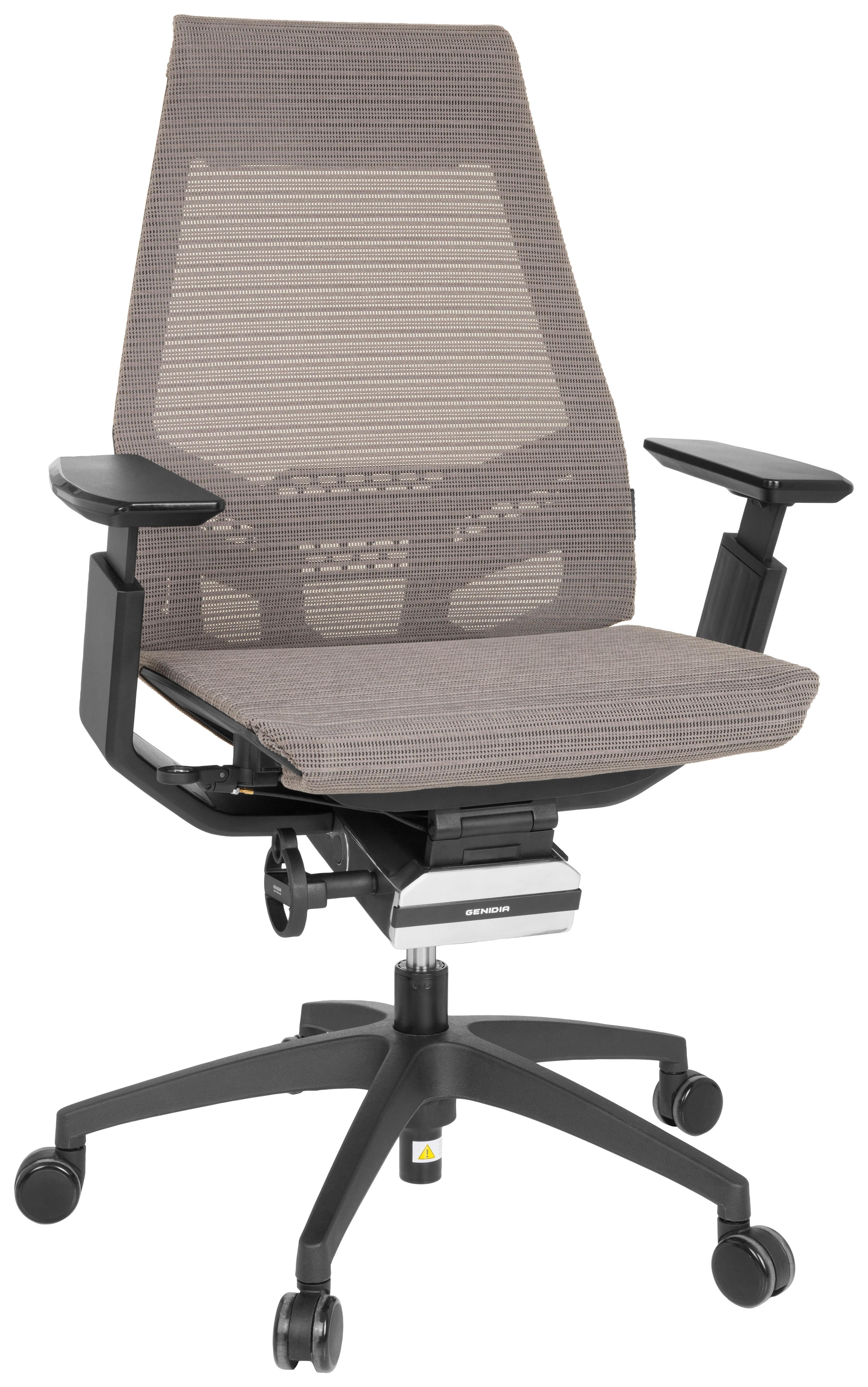 Drehstuhl Genidia Smart Black Grau - Schwarz/Grau, MODERN, Kunststoff/Textil (70/112/55cm) - MID.YOU