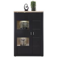 VITRÍNA GAME - Moderní, kompozitní dřevo (91/140/41cm)