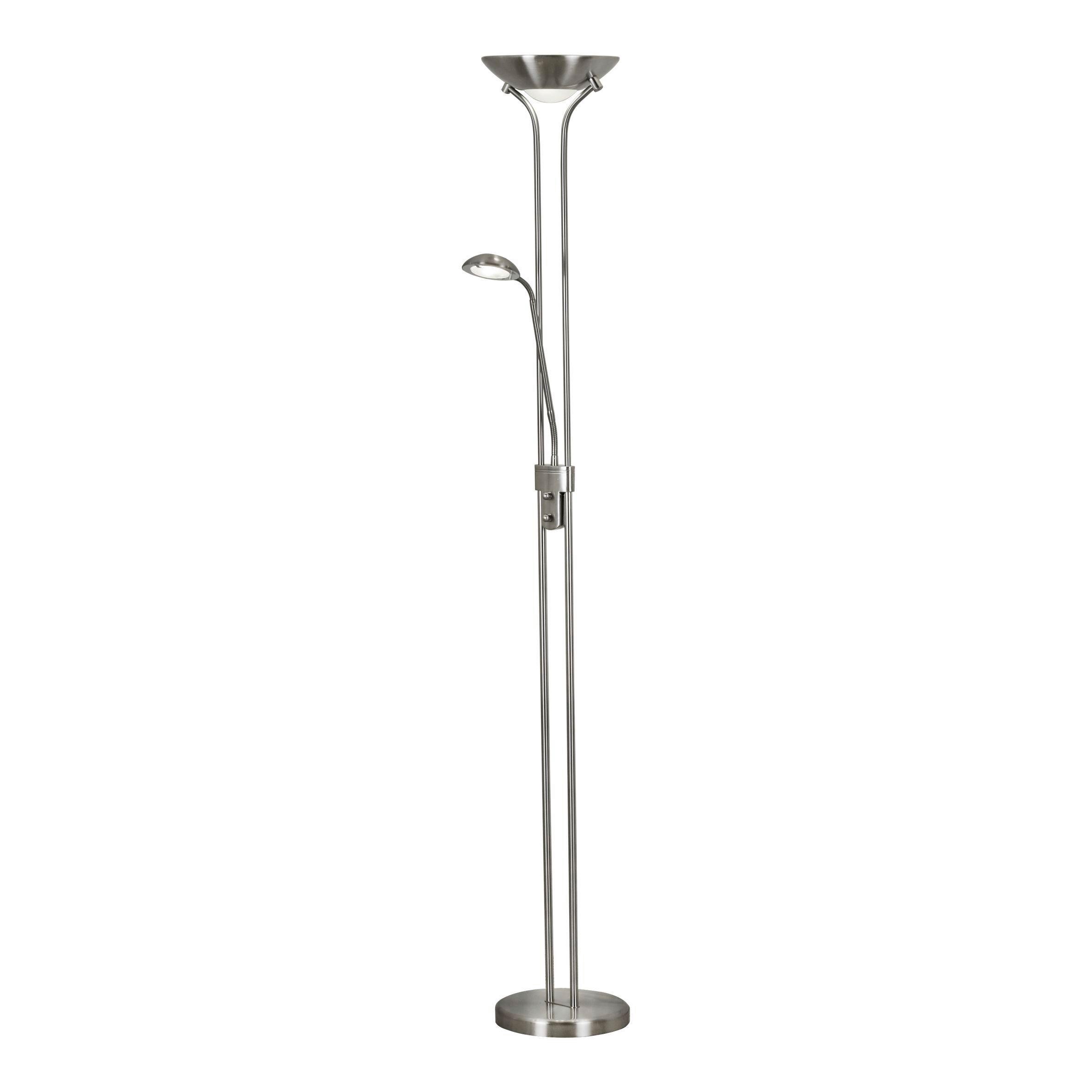 Led-deckenfluter Eu5430ss - Silberfarben, Basics, Glas/Kunststoff (25.4/180cm)