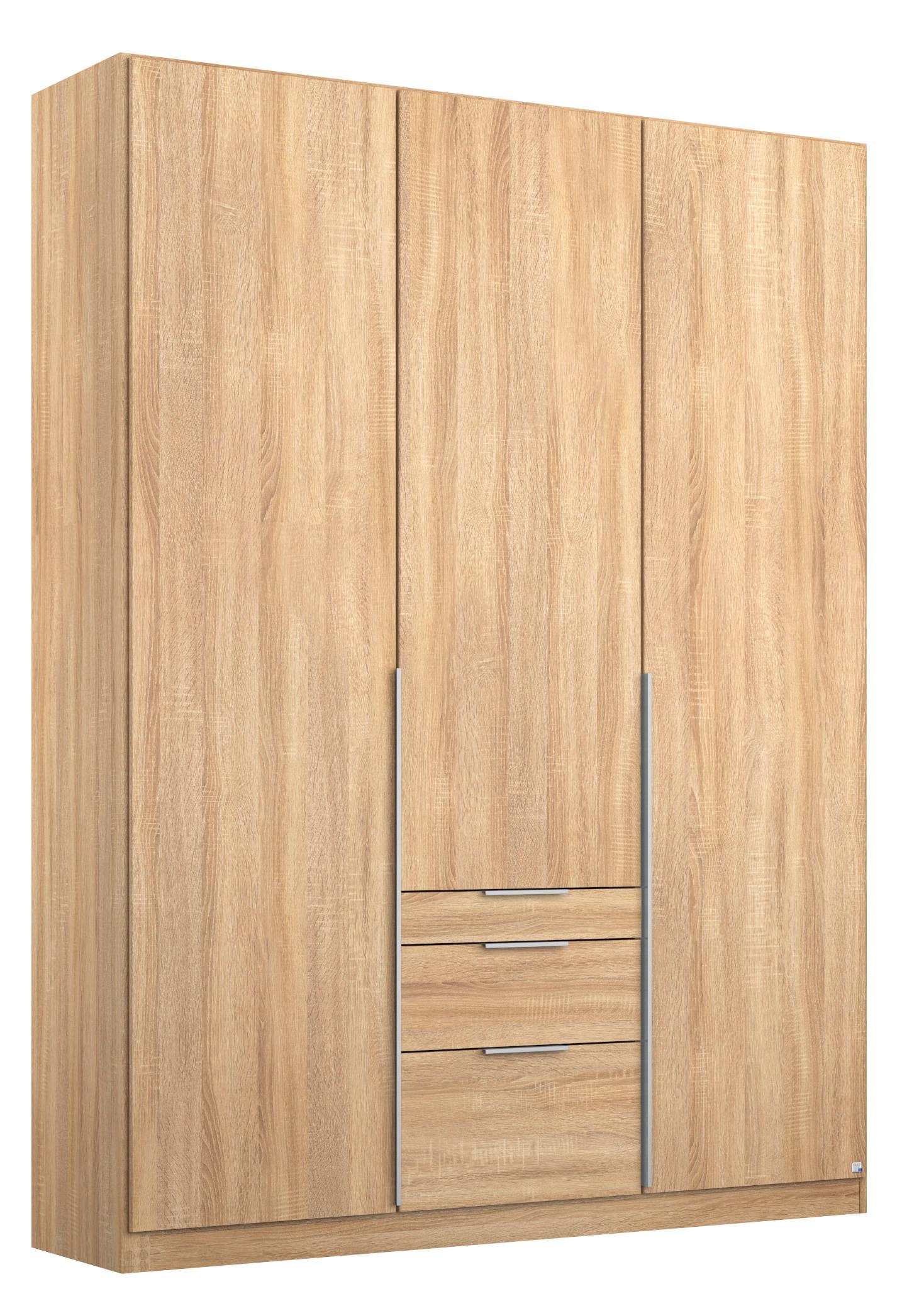 Drehtürenschrank 136cm Alabama, Sonoma Eiche Dekor - Sonoma Eiche, MODERN, Holzwerkstoff (136/229/54cm) - Rauch Möbel