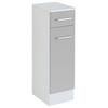 Badezimmer Unterschrank Riga Bxh 25x84 Hellgrau/weiß - Hellgrau/Weiß, MODERN, Holzwerkstoff (25/84/35cm) - Held