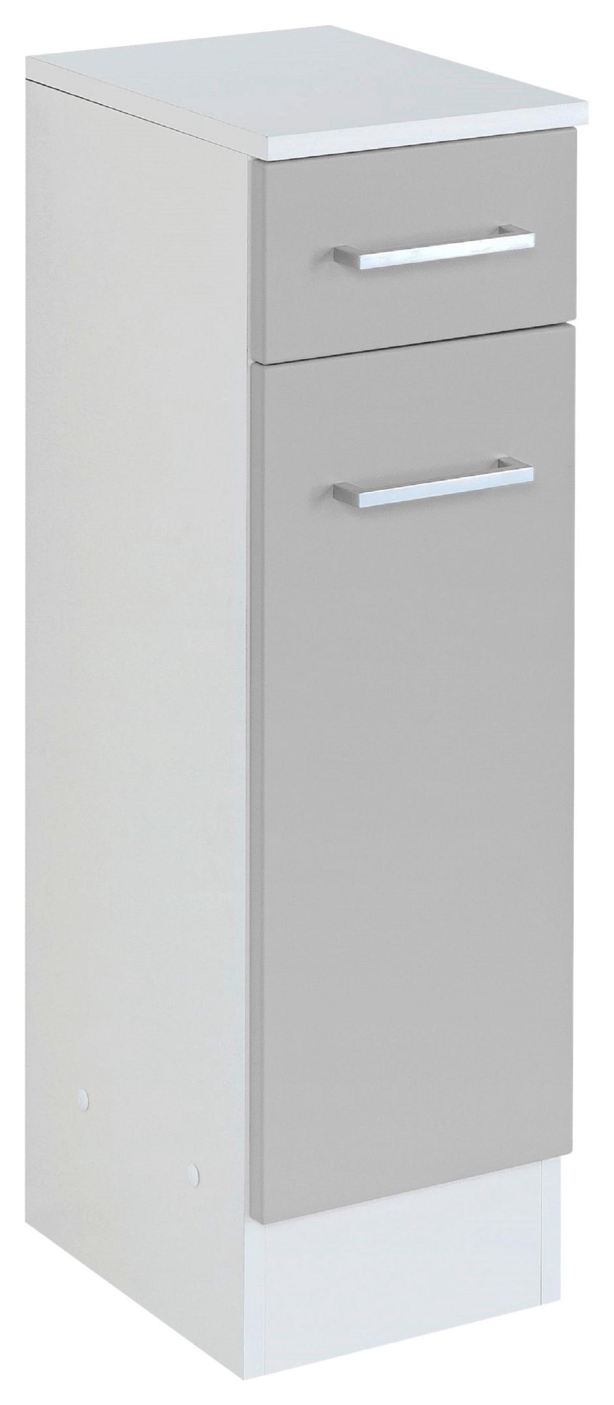 Badezimmer Unterschrank Riga Bxh 25x84 Hellgrau/weiß - Hellgrau/Weiß, MODERN, Holzwerkstoff (25/84/35cm) - Held