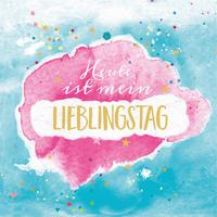 Serviette Lieblingstag - Multicolor, Basics, Papier (33/33cm) - PPD