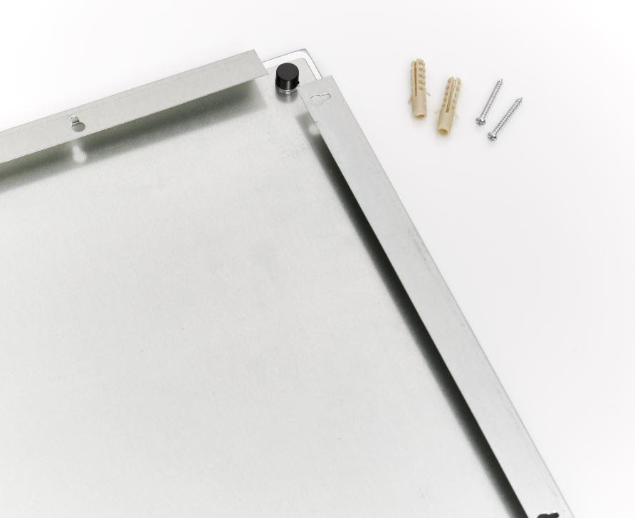 Memoboard Weiß B: 60 Cm - Silberfarben/Weiß, Basics, Glas/Metall (60/40/1,6cm) - Zeller Present