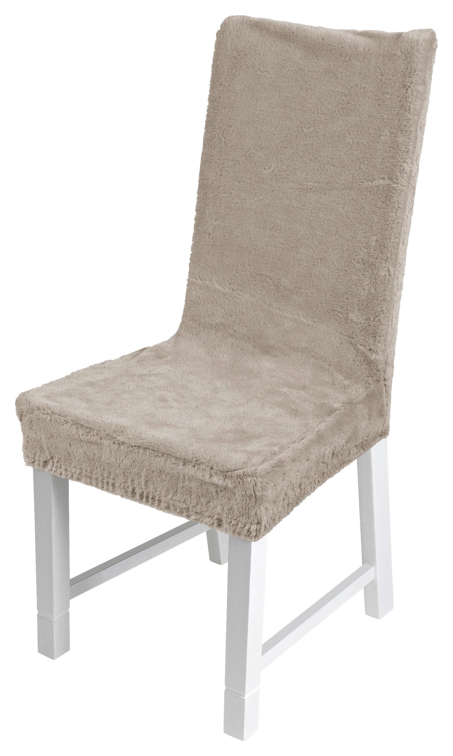 Székhuzat Beau - cappuccino, Romantik / Landhaus, műanyag/textil - James Wood
