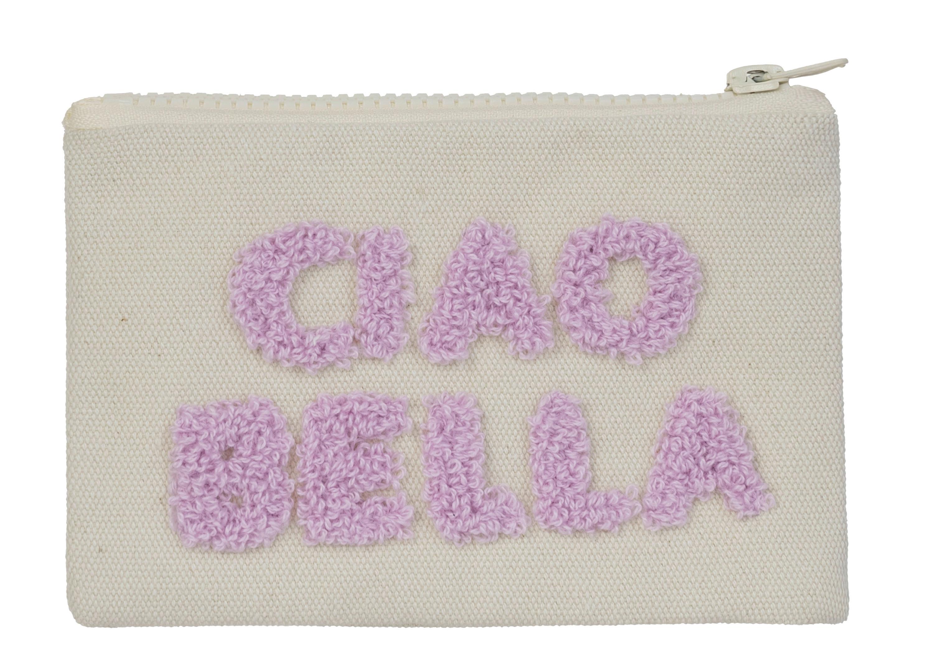 Kozmetická taška KIA - lila/béžová, Basics, kov/textil (16,5/10,5cm) - Mömax