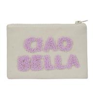 Kozmetická taška KIA - lila/béžová, Basics, kov/textil (16,5/10,5cm) - Mömax