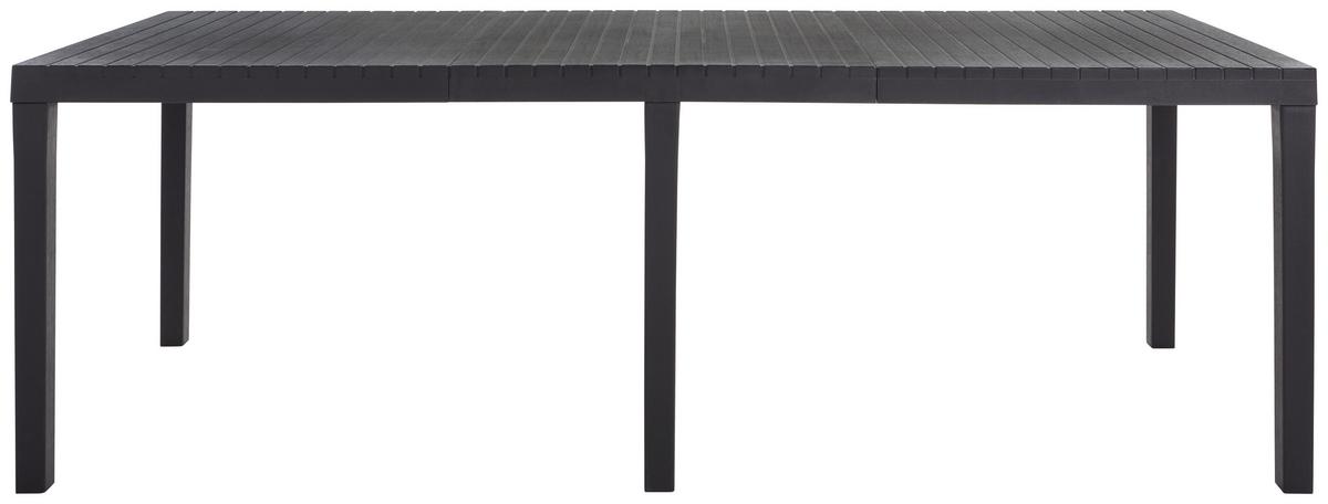 Gartentisch ausziehbar Indo Kunststoff L 150-220 cm - Anthrazit, Basics, Kunststoff (150-220/90/72cm) - Ambia Garden
