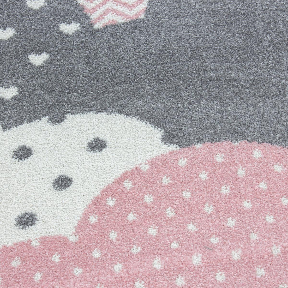 Detský koberec OBLAKY 80x150cm - pink, Trend, textil (80/150cm) - Ben'n'jen
