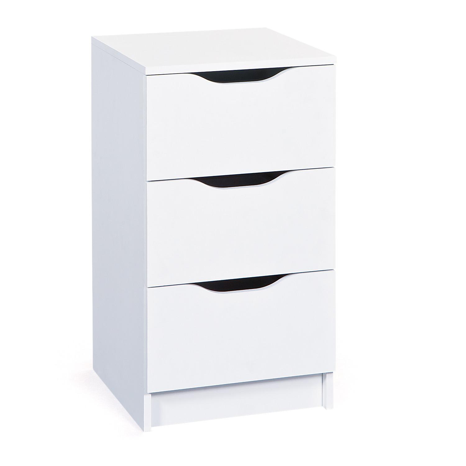 Nachtkästchen Weiß H: 71 Cm West 3
