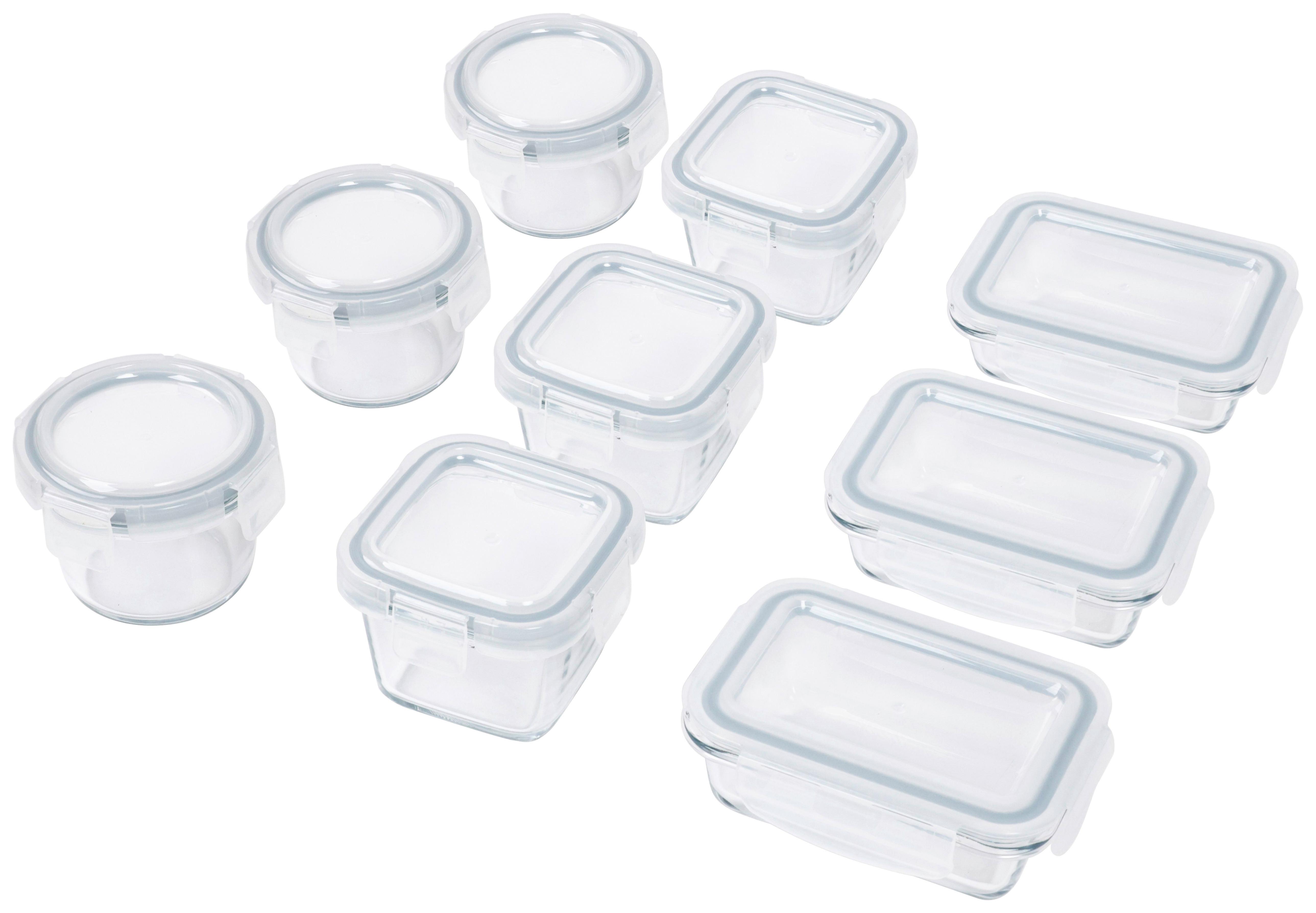 Frischhaltedose Paria - Graublau/Transparent, Basics, Glas/Kunststoff - Luca Bessoni