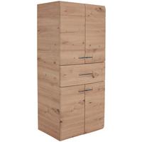 Midischrank Mit Soft-Close Avensis B: 60cm, Eiche Dekor - Eichefarben, MODERN, Holzwerkstoff (60/128,5/33cm) - Luca Bessoni