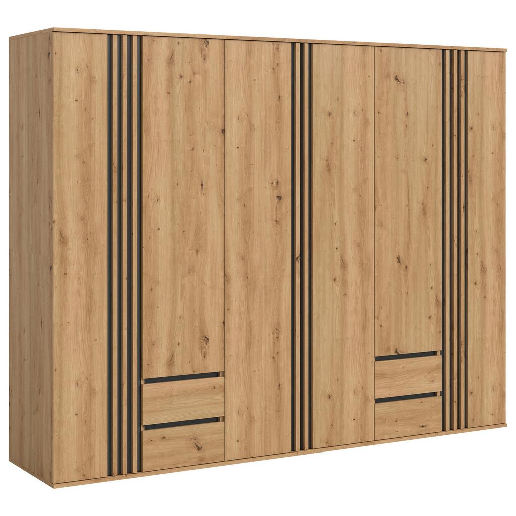 Drehtürenschrank Tofta Eiche Dekor/Anthrazit B: 240cm