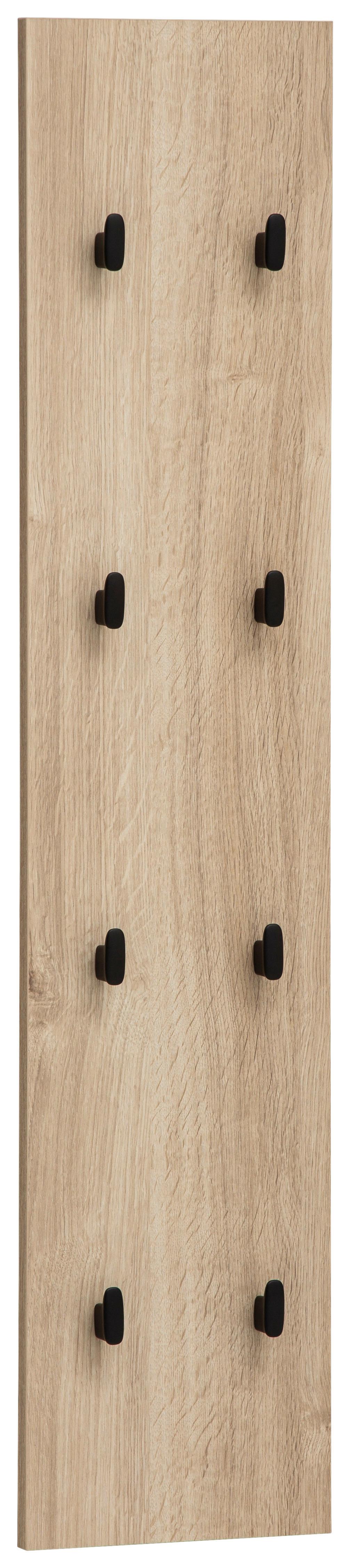 Garderobenpaneel Emmik, Eiche Artisan B: 24,5 - Eiche Artisan, Design, Holzwerkstoff (24,5/109/2,6cm) - MID.YOU