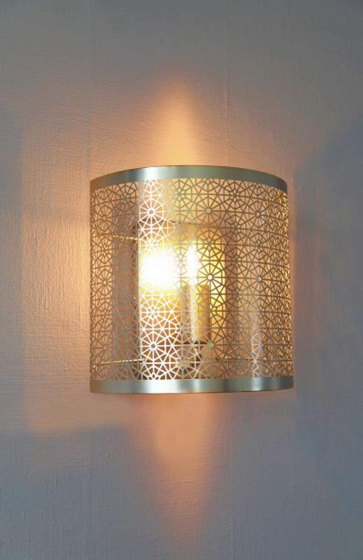 Wandleuchte Hermine 1-Flammig Messingfarben - Messingfarben, LIFESTYLE, Metall (13/21cm) - By Rydéns