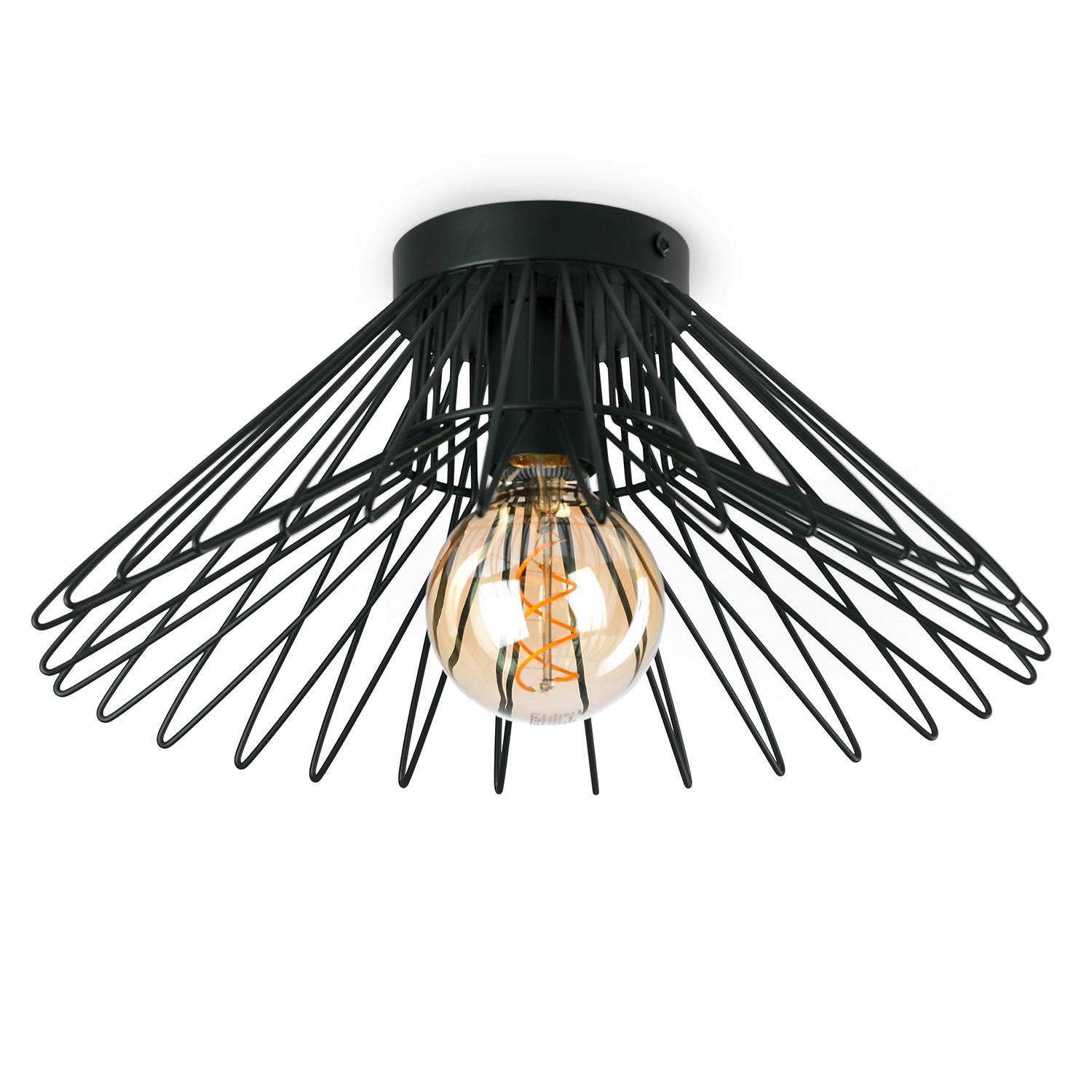 Deckenleuchte 5069/plm - Schwarz, Design, Metall (40/18cm)