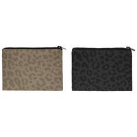 Kosmetická taška RINA - černá/béžová, kov/textil (16,5/10,5cm) - Mömax