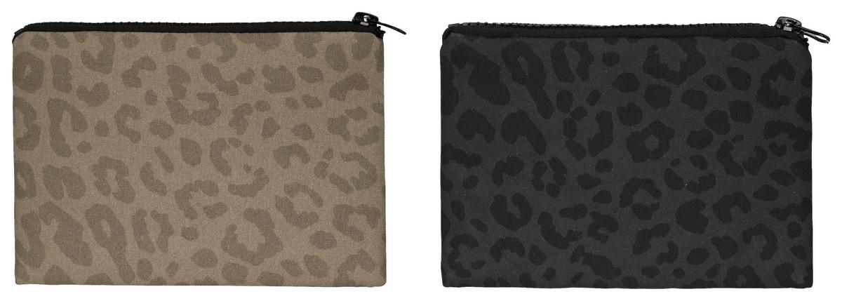 Kosmetická taška RINA - černá/béžová, kov/textil (16,5/10,5cm) - Mömax