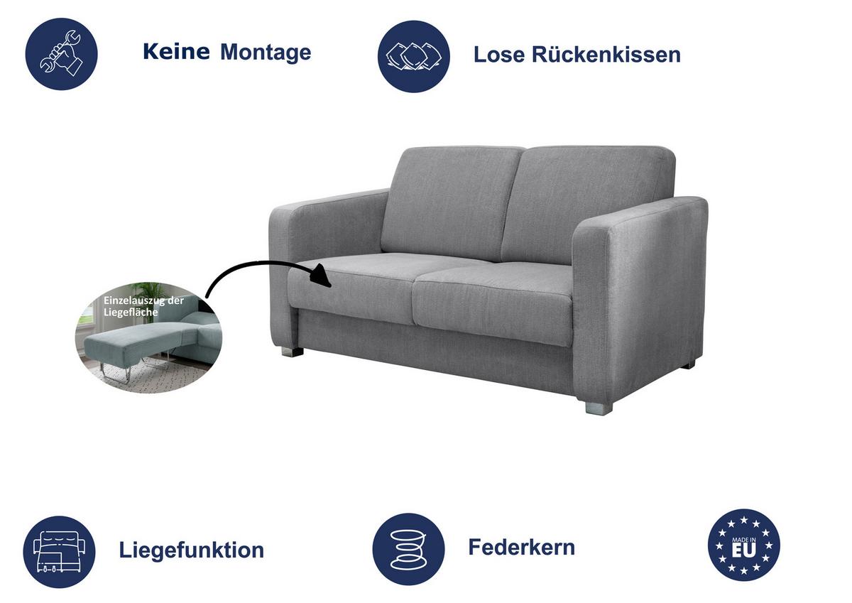 Schlafsofa Mia, Dunkelgrün B: 159 Cm - Chromfarben/Dunkelgrün, Basics, Textil (159/88/87cm) - Livetastic