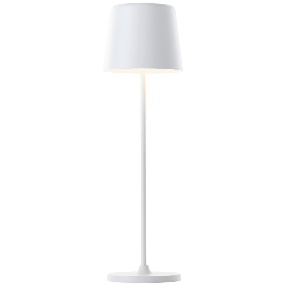 Tischlampe Kaami dimmbar Weiß - Weiß, Design, Kunststoff/Metall (10/37cm) - Brilliant