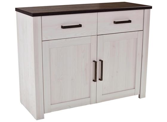 Komoda Provence - biela/farby wenge, Moderný, kompozitné drevo (116/82/42cm) - James Wood Komoda Provence - biela/farby wenge, Moderný, kompozitné drevo (116/82/42cm) - James Wood