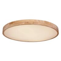 Led Deckenleuchte Rainer Ø 80 cm mit Fernbedienung - Beige/Weiß, Basics, Kunststoff/Metall (80/10,5cm) - Globo