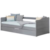 Ausziehbett 970460 Melinda - Hellgrau, MODERN, Holz (90/200cm) - MID.YOU