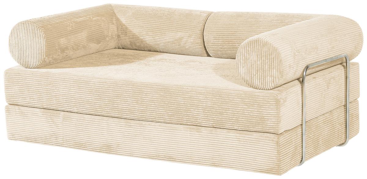 Sessel Elysium Beige B: 180 cm - Beige, Design, Textil (180/70/100cm) - P & B